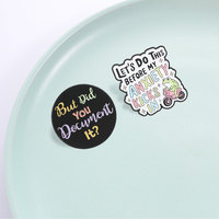 Badge en émail duo avec slogan anti-anxiété pour veste, sac ou revers