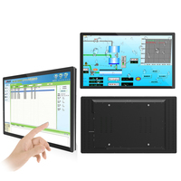 21.5 27 32 43 pouces Win10 PC avec résolution Full HD lunette étroite écran tactile capacitif tout-en-un panneau d'interaction industrielle