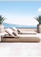 Chaise longue d'extérieur imperméable de haute qualité pour pique-nique, parc, villa, jardin, patio, hôtel, plage, bord de piscine, complexe hôtelier