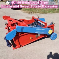 Machine de récolte de carottes et de pommes de terre, tracteur à 3 points