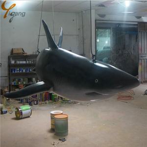 Scultura Squalo in Vetroresina a Grandezza Naturale per Arredo Parco Divertimenti Esterno - Product Image 3