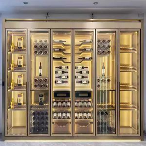 Armadio <span class=keywords><strong>per</strong></span> Vini in Acciaio Inox a Temperatura Costante e Porta Sigari Personalizzato, Arredamento <span class=keywords><strong>per</strong></span> Casa Modello 002 Aoleidun Prodotto a Guangdong - Product Image 5