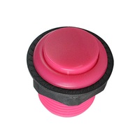 Bouton poussoir de Contact momentané rond de 28mm avec tondeuse pour machine de jeu-pièces de machine de jeu d'amusement-bouton de machine d'arcade