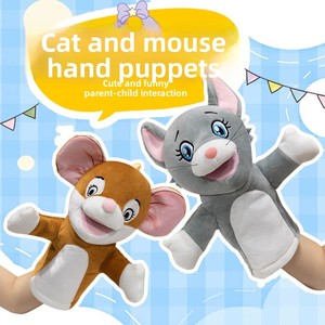 Títeres <span class=keywords><strong>de</strong></span> Mano <span class=keywords><strong>de</strong></span> <span class=keywords><strong>Gato</strong></span> <span class=keywords><strong>y</strong></span> Ratón <span class=keywords><strong>de</strong></span> Dibujos Animados, Juguetes <span class=keywords><strong>de</strong></span> Peluche <span class=keywords><strong>de</strong></span> Algodón PP <span class=keywords><strong>de</strong></span> 11-30 cm <span class=keywords><strong>de</strong></span> Altura para Interacción entre Padres e Hijos en Jardín <span class=keywords><strong>de</strong></span> Niños - Product Image 2