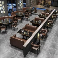 Nachtclub-Möbelset, Bar-Möbel Tisch und Stühle, Sitzbank-Kaffeehausmöbel, Bar-Sofa