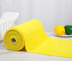 माइक्रोफाइबर सफाई तौलिया रोल 25/30/50/75 पैक फाड़कर फेंकने योग्य तौलिए 30 x 30 सेमी पुन: प्रयोज्य धोने योग्य सफाई कपड़ा रोल