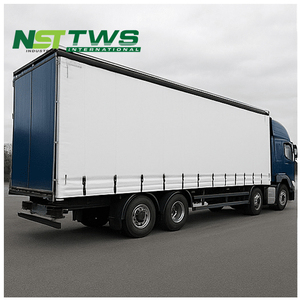 Factory Price PVC Vinyl <strong>Tarpaulin</strong> Custom Truck Side Curtains Tarp for Semi-trailer <strong>Transporter</strong> - Product Image 2