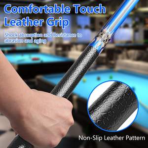 Taco de billar de alta calidad de 58 pulgadas al por mayor con eje de arce canadiense, junta de acero inoxidable y <span class=keywords><strong>punta</strong></span> de 13 mm para el hogar, club o bar. - Product Image 5