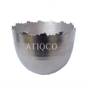 Meilleure vente Style moderne en métal argenté support votif Unique élégant décoration de la maison en gros en aluminium bocaux à bougies et lanternes - Product Image 2