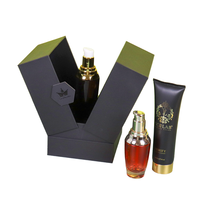 Emballage magnétique pour parfum cosmétique, huile essentielle, avec logo UV en relief, coffret cadeau de luxe personnalisé, papier recyclé