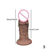 Masturbación Femenina, Dildos Grandes y Gruesos, Juguetes Sexuales Anales para Mujeres, Silicona Suave Realista, Impermeable, Enorme, XXL, Juguete Sexual Masculino