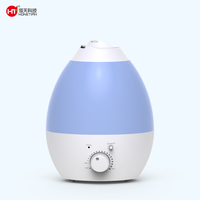 Humidificateur d'air intelligent à évaporation par goutte d'eau électrique OEM ODM, brume fraîche, aromathérapie, capacité de 2,8 L, LED à changement de couleur