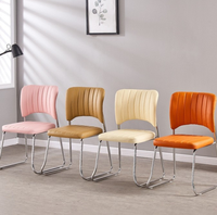 Chaise de Direction Ergonomique Moderne - Empilable, Design à Dossier Ailé, Structure Métallique, Imperméable, Confortable pour Hôtels, Maisons et Écoles