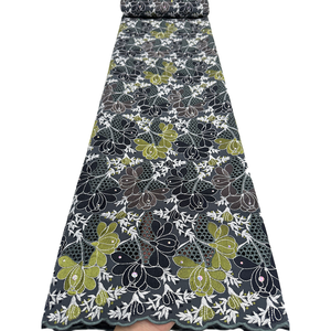 Encaje de Cordón de Lujo NI.AI, Encaje Guipur Floral 3D Suave, Tela Bordada Soluble <span class=keywords><strong>en</strong></span> Agua con Pedrería para Vestidos de Novia y de Noche - Product Image 3