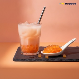 พีช Popping Boba ไต้หวันฮาลาลไข่มุกฮาลาลมันสำปะหลัง - Product Image 6