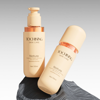 Ensemble de flacons et pots cosmétiques cylindriques en ABS personnalisés OEM/ODM pour crème pour le visage, écran solaire, lotion, sérum et autres contenants de soins de la peau