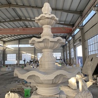 Personnalisé marbre fontaine prêt pour l'expédition fontaine de jardin en marbre de marbre d'intérieur fontaine de cheval