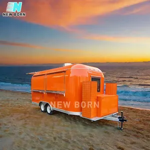 Nouveau-né Dot Ce Coc Certification Chine Mobile Airstream Food Trailer Fabricant Acier inoxydable Mobile Fast Food Truck