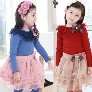 Free Shipping Girls Dresses+ Legging Suits Kids Clothing Sets Fashion Outfits for Kids <b>Lovely</b> Casual Suits - Product Image 2
