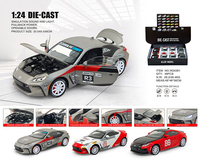 1:24 BM M4 Coupé sport en métal moulé sous pression |   Effets son et lumière (effet klaxon), propulsion par recul et pièces ouvrables