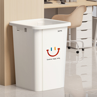 10L/20L chambre d'hôtel bureau cuisine haut ouvert poubelle sanitaire PP poubelle en plastique poubelle