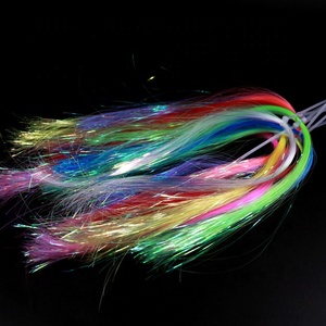 1/50 "UV Ice Wing flashabou Streamer Pike cá hồi bay buộc Chất liệu vàng xanh xanh cam bán buôn bay buộc chất liệu - Product Image 6