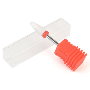 KADS 3/32" Medium Flame Cuspidal Nail Art Drill Bit Polish Tool Ceramic <b>Mounted</b> Grinding Stone Head Electric Manicure <b>Cutter</b> - Product Image 3