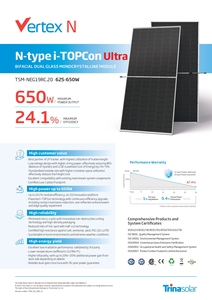 Módulo Solar Monocristalino de 650 Vatios, Paneles Solares de Tipo N Topcon de 640w 630w de China - Product Image 2