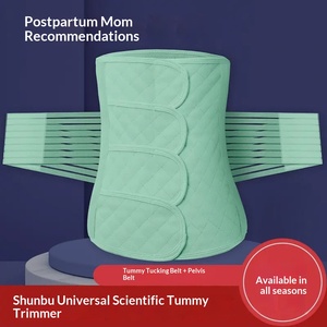 Cinturón Abdominal Postparto de 4 Piezas para Mujeres Embarazadas, Transpirable, para Parto Vaginal y Cesárea, Faja Moldeadora Materna - Product Image 4