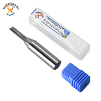 Warrior TCT carbure fraise en bout droite CNC mèches de toupie à bois avec matériau HSS à double bord revêtement OEM personnalisé en étain et Aitin