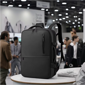 Custom Black Expandable Outdoor <b>Student</b> <b>Backpack</b> Large Capacity Notebooks Travel Adventures <b>Backpack</b> - Product Image 2