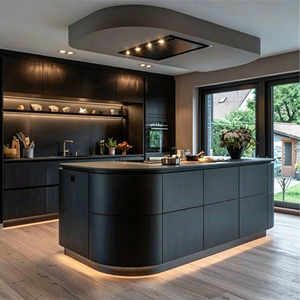 Fabricación Personalizada de Muebles de Cocina Modulares de Alta Calidad, Isla de Cocina, Gabinetes de Madera Sólida, Gabinetes de Cocina Modernos - Product Image 2