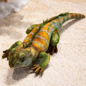Juguete de Peluche de <span class=keywords><strong>Lagarto</strong></span> Simulado, Dragón Barbudo y Otros Accesorios de Reptiles, Muñeco de Camaleón con Relleno de Algodón PP - Product Image 3