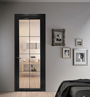 Catalogue de portes de douche en verre avec cadre en aluminium, verre fluted trempé
