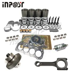 Mới đại tu xây dựng lại Kit cho shibaura n844 n844t n844l n844lt với nhiên liệu ngắt điện từ bơm dầu kết nối rod vòng bi + 0.25