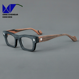 Monture <span class=keywords><strong>de</strong></span> lunettes épaisse carrée à rayures en acétate, populaire, décontractée, avec rivets, pour <span class=keywords><strong>presbytie</strong></span>, hommes et femmes, style rétro, pour <span class=keywords><strong>verres</strong></span> correcteurs - Product Image 3