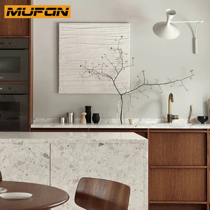 Nâu rắn gỗ tủ bếp tùy chỉnh với đảo óc chó đồ nội thất thiết lập japandi phong cách tủ bếp manufactur thiết kế - Product Image 2