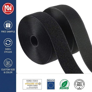 Échantillon gratuit, taille et couleur personnalisées, ruban auto-agrippant 100% nylon, anti-rayonnement infrarouge, <span class=keywords><strong>sangle</strong></span> de fixation pour chaussures, sacs, vêtements - Product Image 1