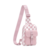 Mode petit sac à bandoulière pour femmes géométrique sacs à bandoulière sac à dos sac à main pour voyage (à carreaux)