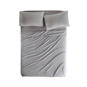 Glacial Gray T-Shirt <b>Sheet</b> Set <b>Single</b> Size Breathable Cotton <b>Bedding</b> for Home Use - Product Image 1