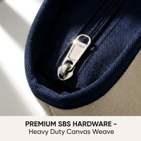 Tas Belanja Tote Besar Kanvas Katun dengan Bordir Logo Kustom