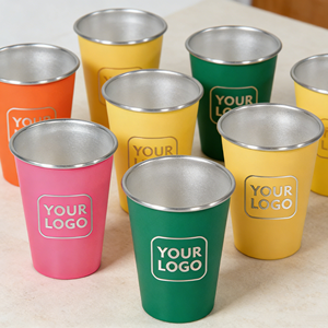 Gobelets personnalisés à prix abordable pour événements sportifs, en acier inoxydable, avec logo, pour bière, mariages et fêtes, gobelets classiques personnalisés de haute qualité avec logo - Product Image 1