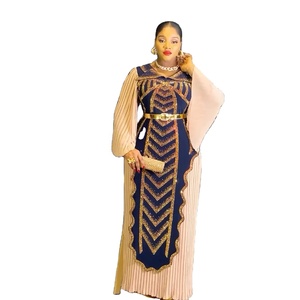 Abito da sera/banchetto da <span class=keywords><strong>donna</strong></span> K1150, nuovo modello 2026, molto richiesto <span class=keywords><strong>per</strong></span> feste di <span class=keywords><strong>Capodanno</strong></span>, con ricche pieghe e strass brillanti, alta qualità - Product Image 2