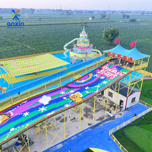 Cắm trại khu vực thành phố công viên PE nhựa trượt tùy chỉnh kích thước cầu vồng khô trượt cho công viên chủ đề & vườn - Product Image 3