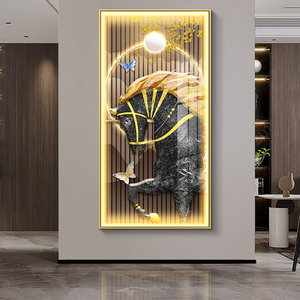 New Wholesale Running <strong>Horses</strong> Animals with LED Lights Aluminum Frame Pictures Glass Wall Art Home Decor Luxury <strong>Horse</strong> <strong>Painting</strong> - Product Image 3