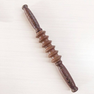 Masajeador de cuerpo trasero de madera de ala de pollo Manual masajeador de vientre Abdominal rodillo de muslo y pantorrilla para aplicación manual - Product Image 6