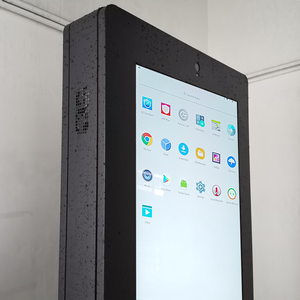 Tầng thường vụ <span class=keywords><strong>LCD</strong></span> kỹ thuật số biển Totem ngoài trời Wifi Máy nghe nhạc quảng cáo với an toàn khóa không thấm nước cảm ứng điện dung màn hình - Product Image 5