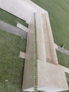 Manteau de <span class=keywords><strong>cheminée</strong></span> en marbre gris clair sur mesure, poli, moderne, pour projets résidentiels et hôteliers - Product Image 6