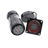 Connecteur robuste Weipu SA28 Push-Pull IP67 2-26 broches, multipaire, prise et fiche, stock d'usine d'origine pour liaison d'alimentation robuste