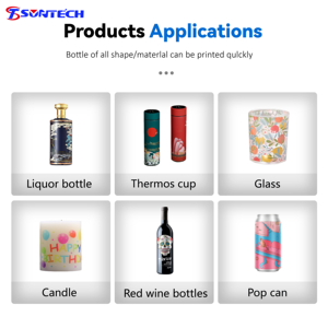 Cilindro rotativo de alta velocidad 360 Impresora UV de inyección de tinta digital Impresión de vasos de botellas y latas - Product Image 4